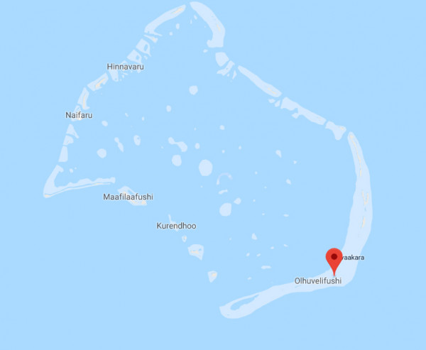 Maldives island map